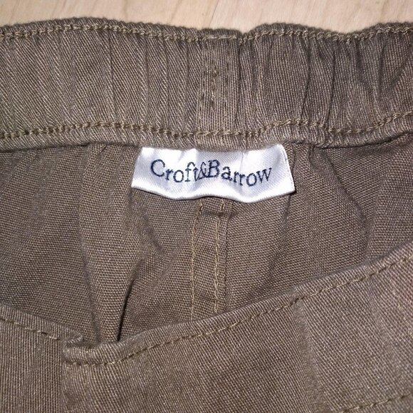 Croft & barrow womans Brown elastic band waist - Picture 4 of 4
